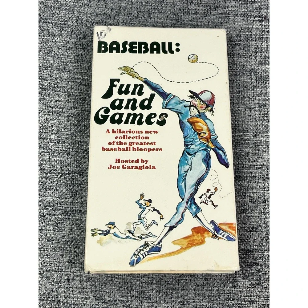Fun and Games, Baseball Bloopers, Joe Garagiola, Sports video, VHS tape‎ Vintage